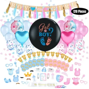 Gender Reveal Set – 120 Pieces